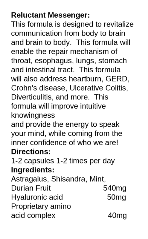 ReluctantMessengerInfo | Brain Health Formulas BioTechnologies