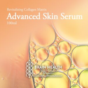 Advanced Skin Serum | Brain Health Formulas BioTechnologies Advanced Skin Serum bottle with DMSO copper peptide and antioxidant formula for deep skin and joint repair