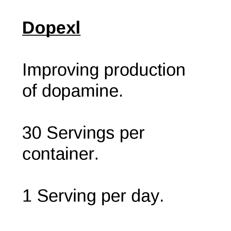 Dopexllabel | Brain Health Formulas BioTechnologies