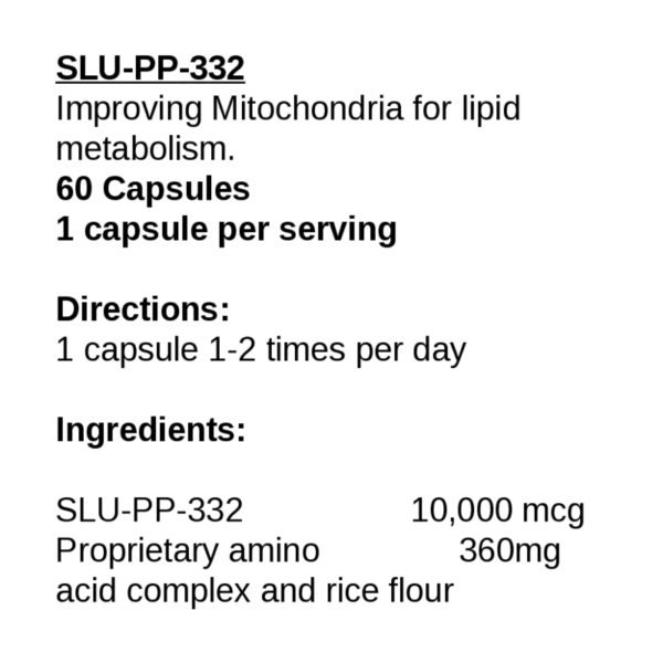 SLUPP332Ingredients 1 | Brain Health Formulas BioTechnologies