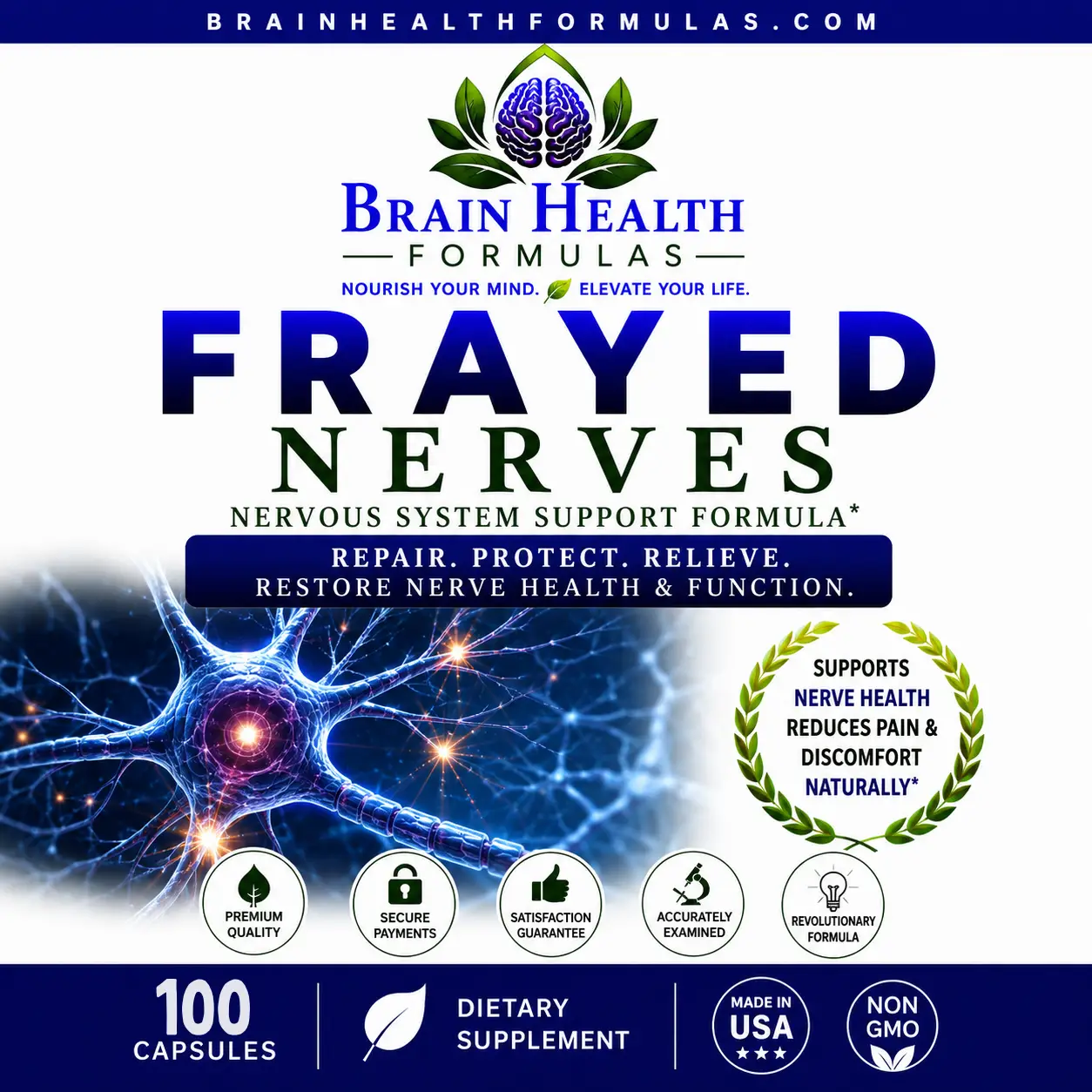 Brain Health Formulas Frayed Nerves Repair Protect Relieve Restore Nerve Health and Functions Giveaway Brain Health Formulas Frayed Nerves Repair Protect Relieve Restore Nerve Health and Functions Giveaway