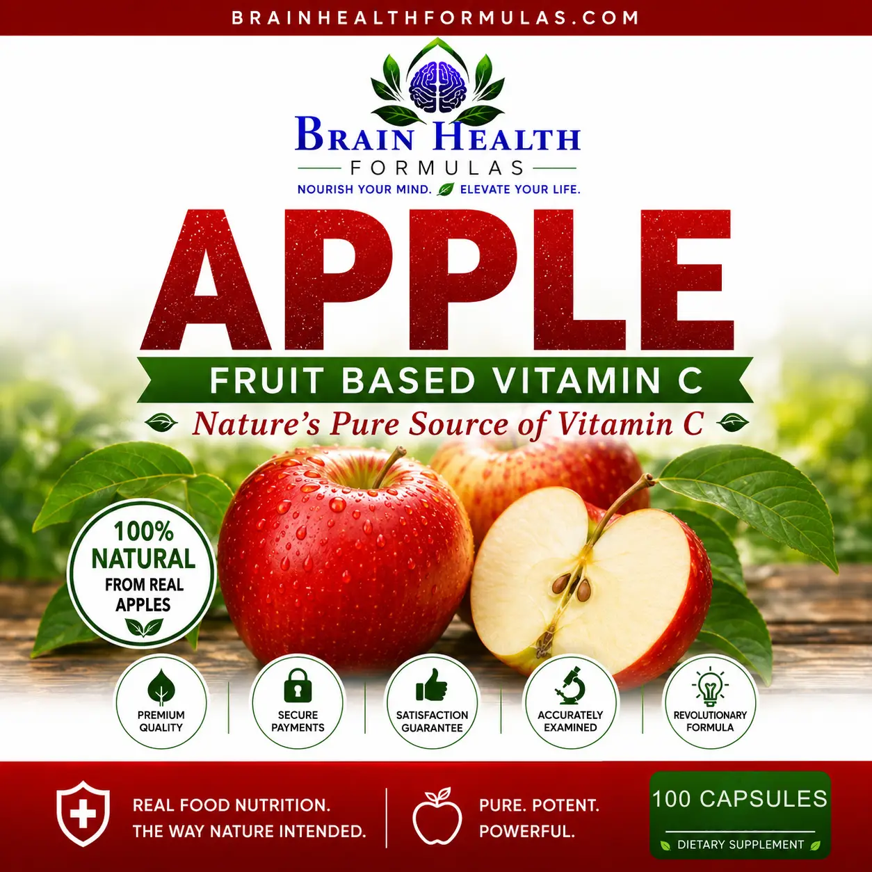 Brain Health Formulas Fruit Based Vitamin C Apple Giveaway Brain Health Formulas Fruit Based Vitamin C Apple Giveaway