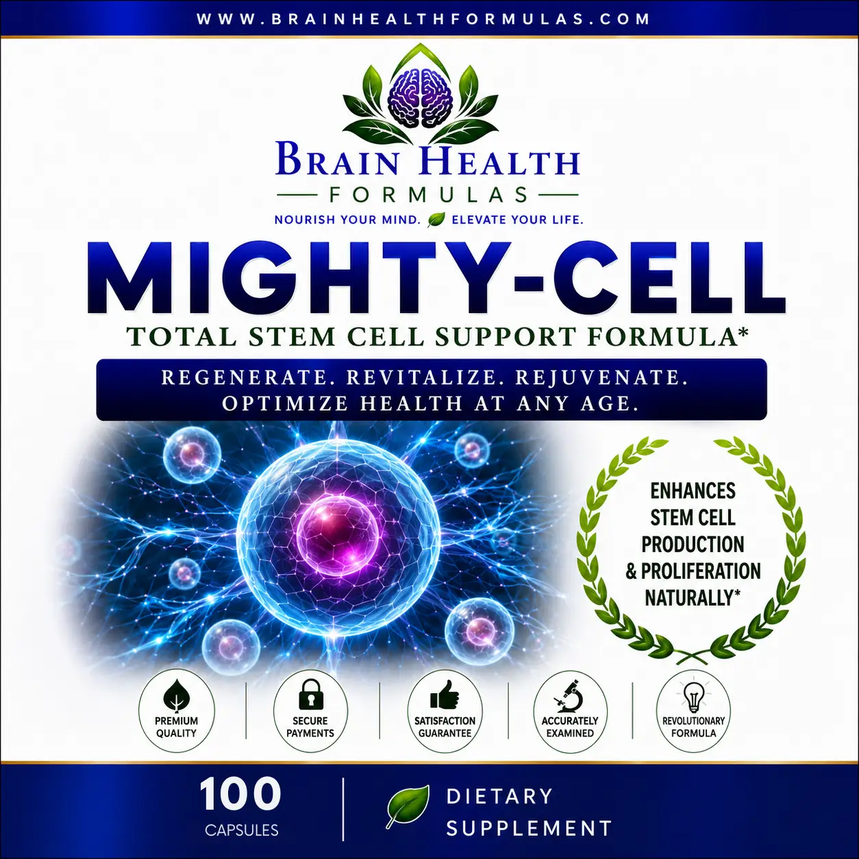 Brain Health Formulas Mighty Cell Total Stem Cell Support Formula Brain Health Formulas Mighty Cell Total Stem Cell Support Formula