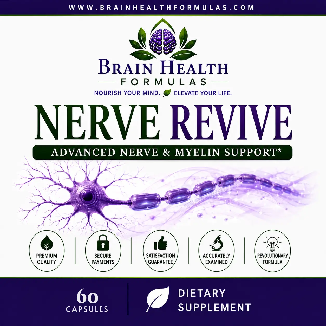 Brain Health Formulas Nerve Revive Advanced Nerve & yelin Support Brain Health Formulas Nerve Revive Advanced Nerve & yelin Support