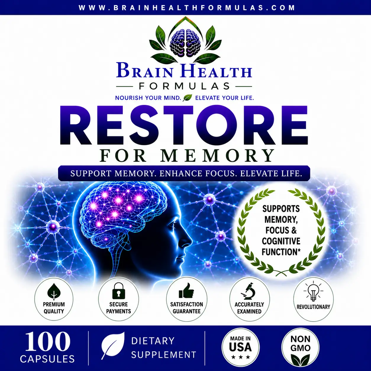 Brain Health Formulas Restore For Memory Support Memory Enhance Focus Elevate Life Giveaway Brain Health Formulas Restore For Memory Support Memory Enhance Focus Elevate Life Giveaway