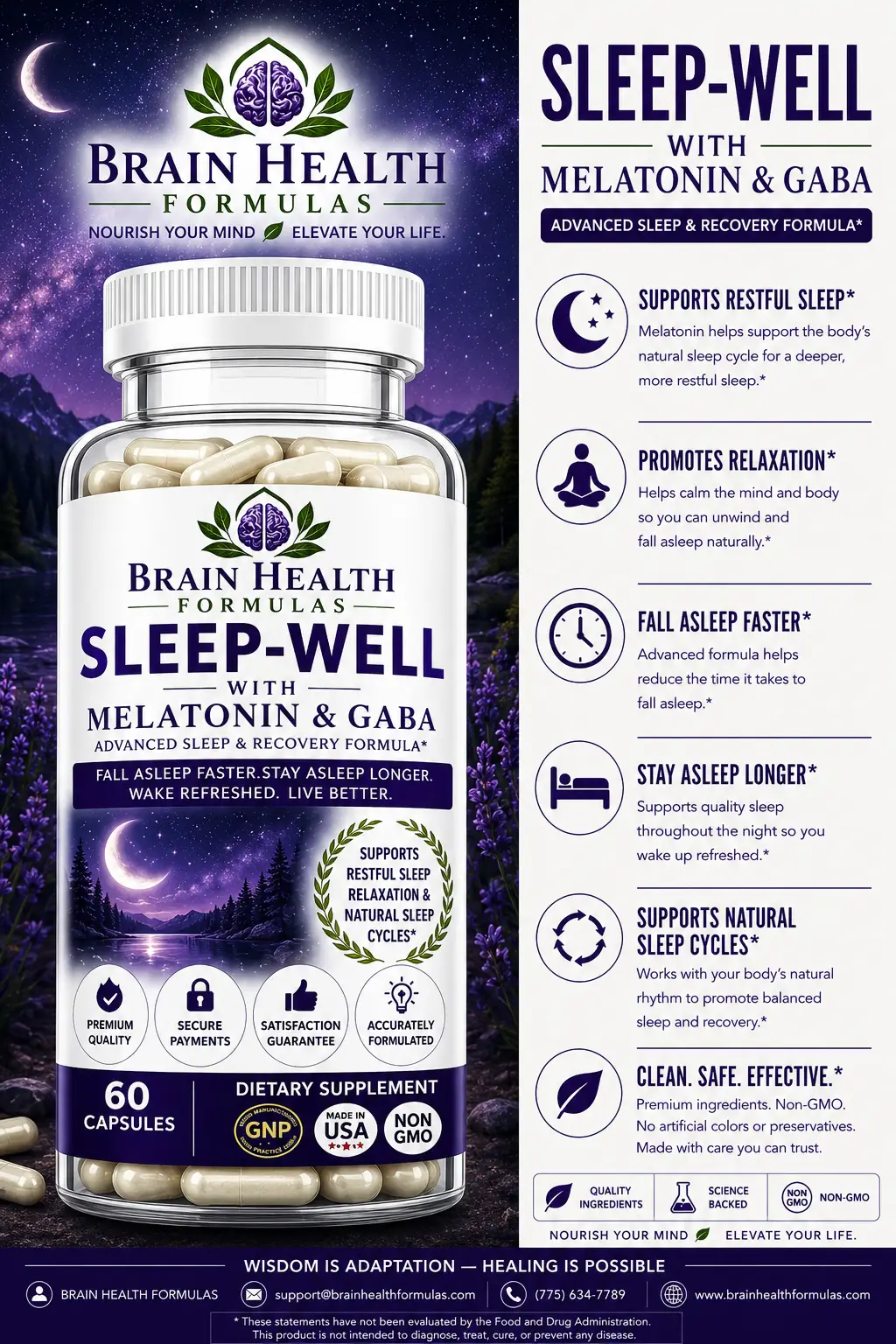 Sleep-Well with Melatonin & GABA Sleep-Well with Melatonin & GABA